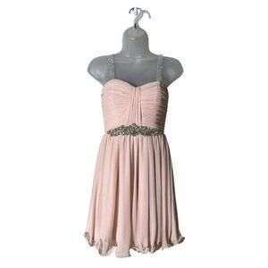 Vintage Y2K Babydoll Dress Size 1 Whimsical Fairycore Prom Event Coquette Pink